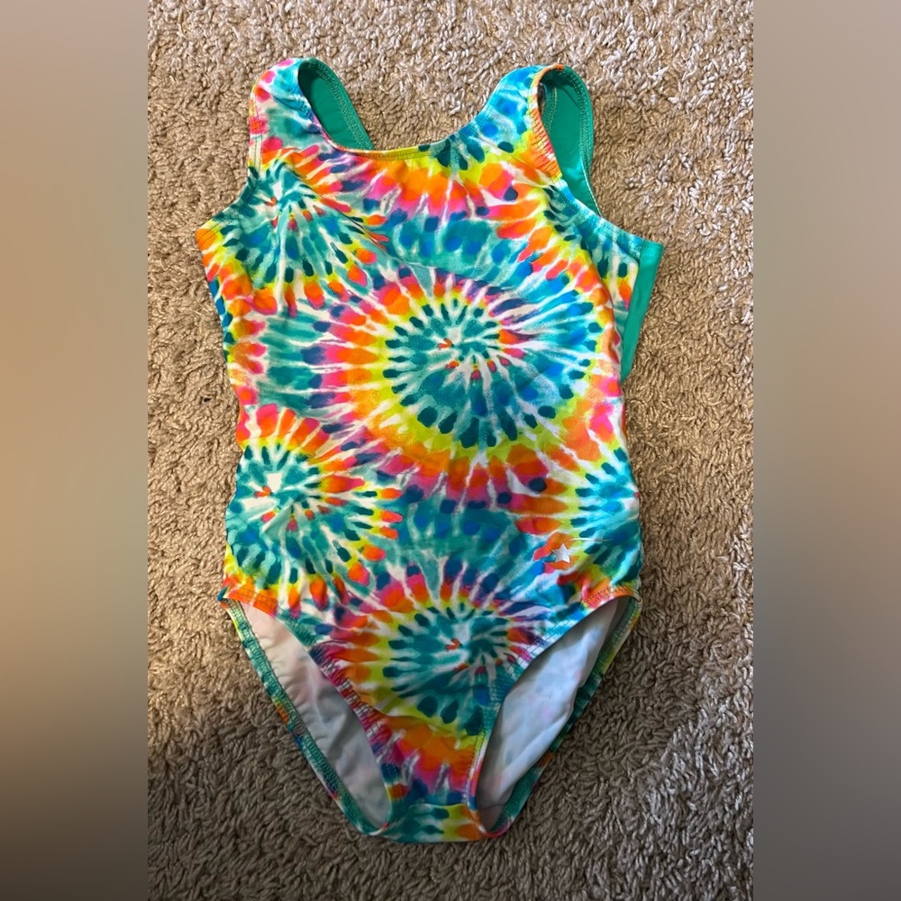 Tie-Dye One-Piece Swimsuit for Kids - Multicolor